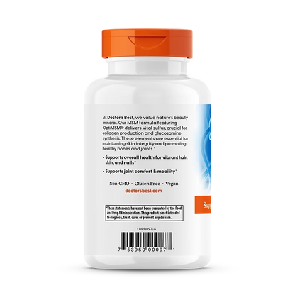 Doctor's Best Msm with Opti Msm, 1,500 Mg, 120 Tablets