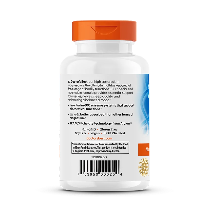 Doctor's Best High Absorption Magnesium Bisglycinate 100Mg