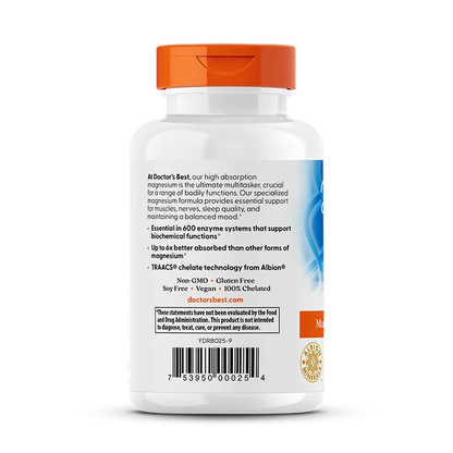 Doctor's Best High Absorption Magnesium Bisglycinate 100Mg