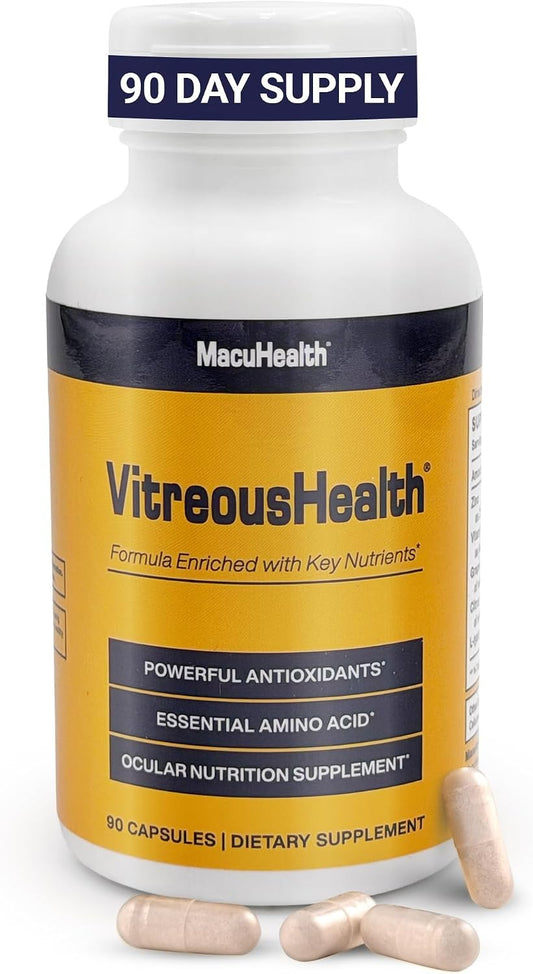 Macuhealth VitreousHealth Evidence-Based Eye Supplement 90 Capsules Pakistan