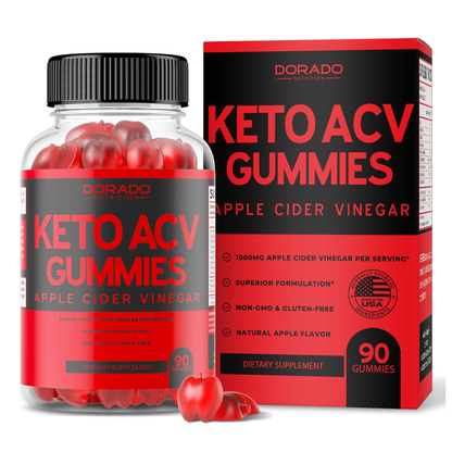 Goxtra Keto + Acv Gummies, 1000mg Acv, Supports Digestion & Metabolism, 60 Gummies.