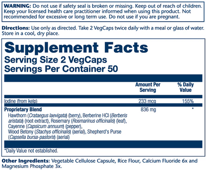 Solaray Heart Blend Sp-8 100 Caps