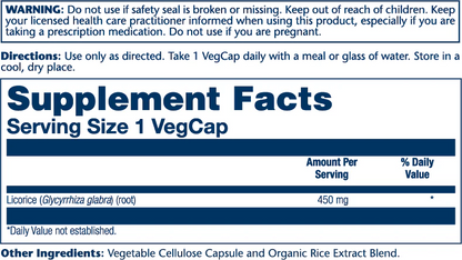 Solaray Licorice Root 450mg 100 Caps