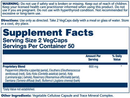 Solaray Memory Blend Sp-30 100 Caps