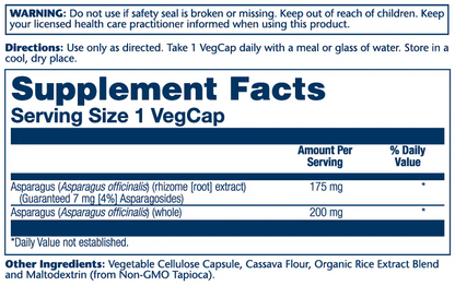 Solaray Asparagus Rhizome Extract 175mg 60 Caps