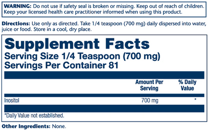 Solaray Inositol Powder 700mg 57g