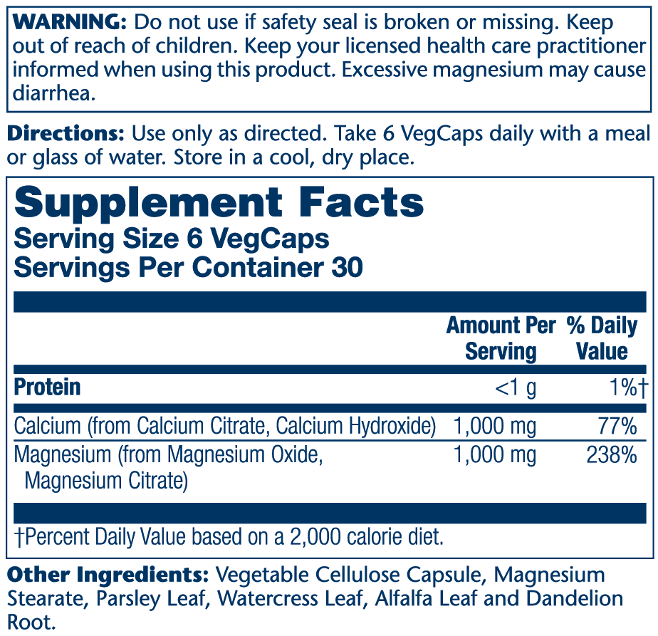 Solaray Calcium & Magnesium Citrate 180 Caps