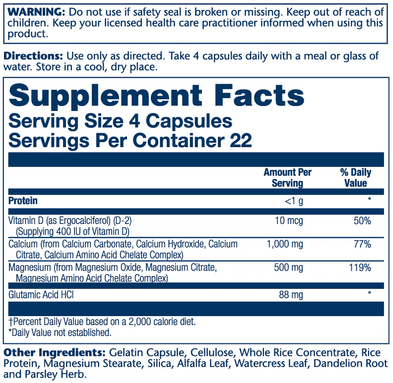 Solaray Calcium & Magnesium Amino Acid 90 Caps