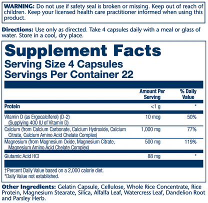 Solaray Calcium & Magnesium Amino Acid 90 Caps