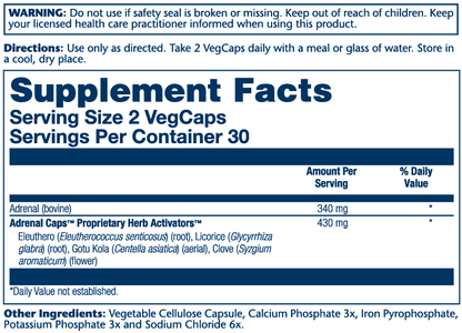 Solaray Adrenal 60 Caps