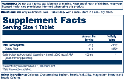 Solaray Garli Care, Cardiovascular 60 Tabs