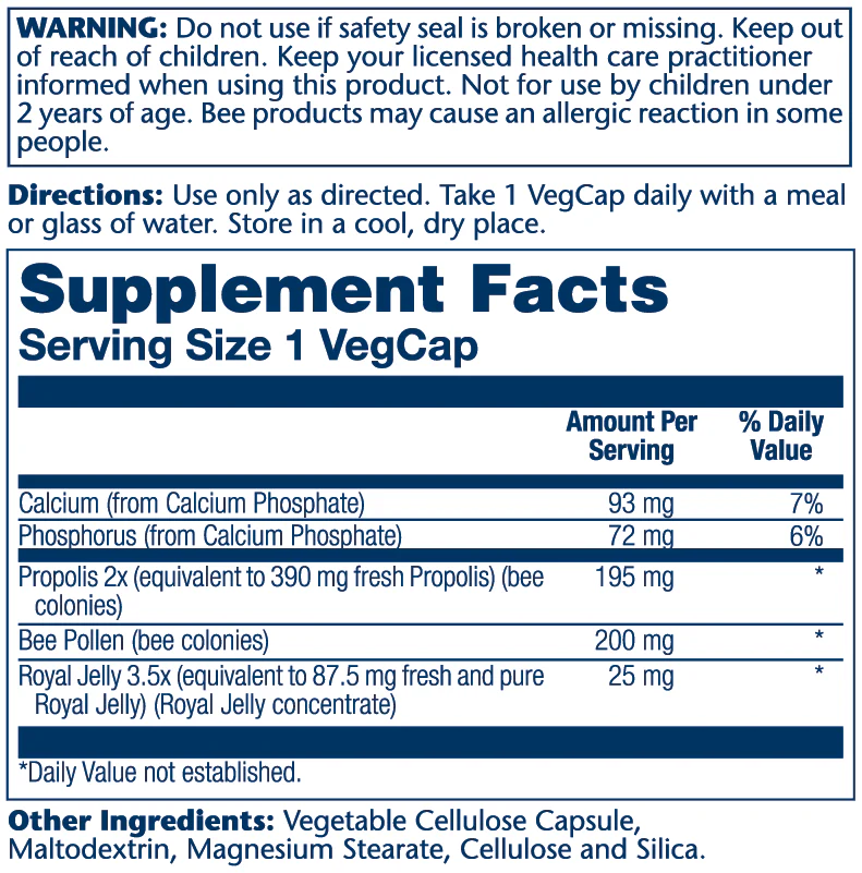 Solaray Propolis Plus, Immune System Support 90 Caps