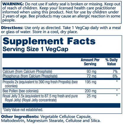 Solaray Propolis Plus, Immune System Support 90 Caps