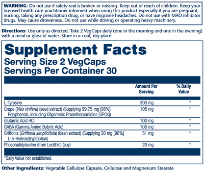 Solaray Focus for Adults 60 Caps