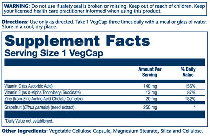 Solaray Grapefruit Seed Extract 250mg 60 Caps