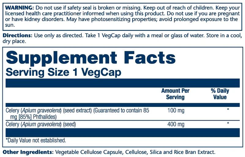 Solaray Celery Seed Extract 100mg 30 Caps