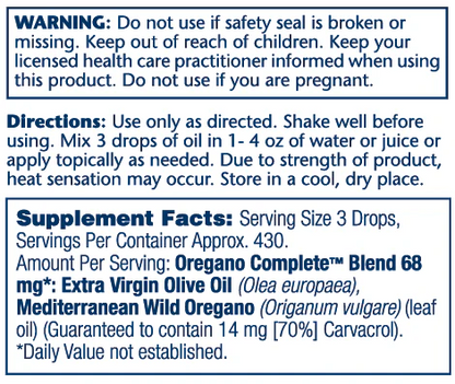 Solaray Oregano Complete 1oz