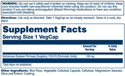 Solaray Nattokinase 100mg 30 Caps