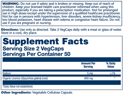 Solaray Licorice Root 900mg 100 Caps