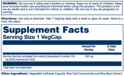 Solaray Garcinia Cambogia Fruit Ext 500mg 60 Caps