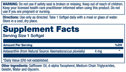 Solaray Astaxanthin 60 Softgels