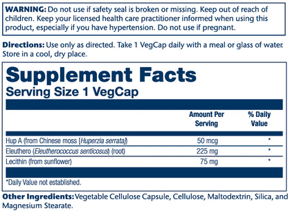 Solaray Huperzine a - 50mcg 60 Caps