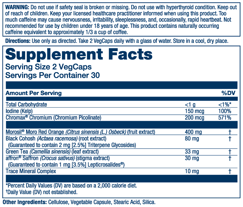 Solaray Her Life Stages Menopause 60 Caps