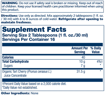 Solaray Organic Tart Cherry Juice 473ml