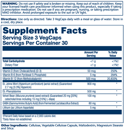 Solaray Brite Side Mood Support Formula 90 Caps