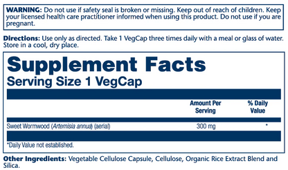 Solaray Sweet Wormwood Aerial 300mg 100 Caps