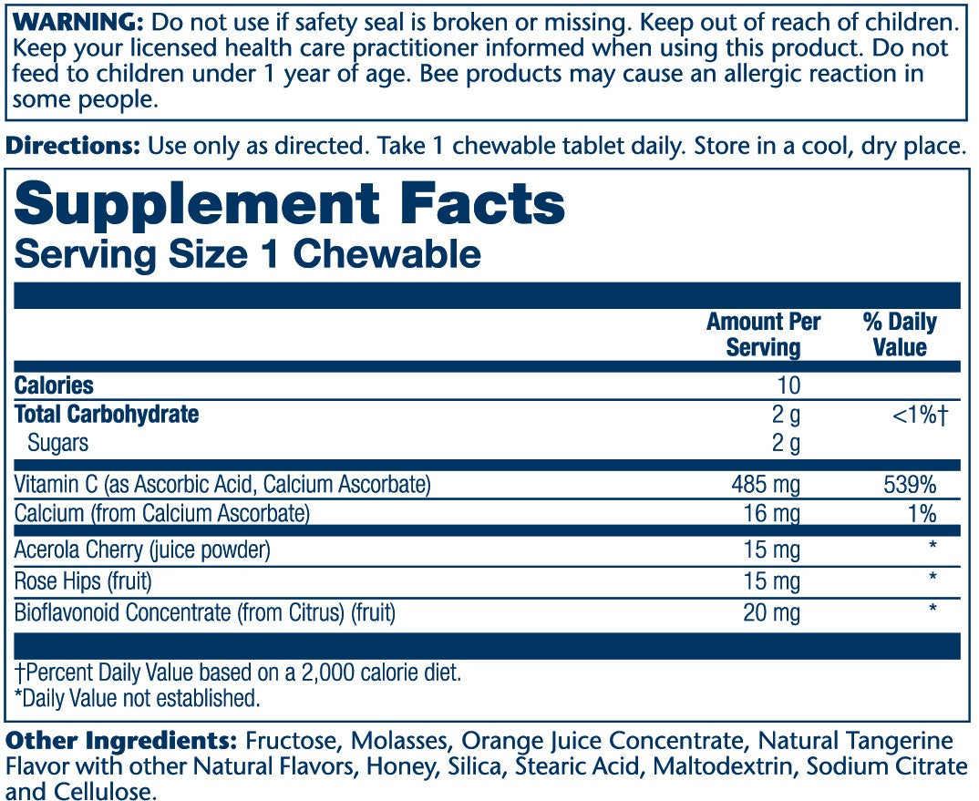 Solaray Vitamin C 100 chewables