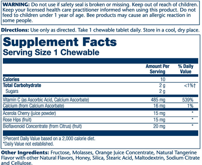 Solaray Vitamin C 100 chewables