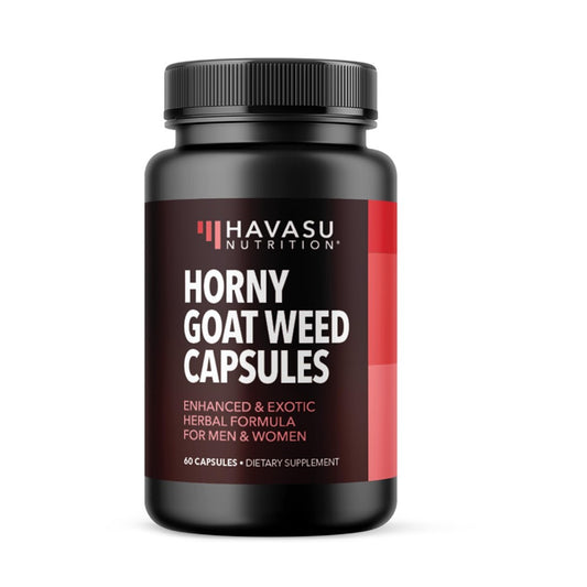 Havasu Nutrition Horny Goat Weed – Enhanced Herbal Formula for Men & Women | 60 Capsules Dietary Supplement