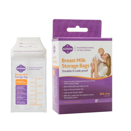 Milkies – Breast Milk Storage Bags | Durable, Leak-Proof, BPA-Free, Pre-Sterilized for Safe Milk Storage