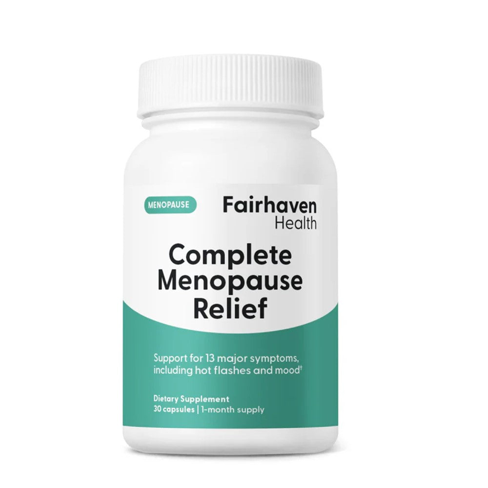 Fairhaven Health Complete Menopause Relief – Supports 13 Major Symptoms Including Hot Flashes &amp; Mood Swings | 30 Capsules, 1-Month Supply