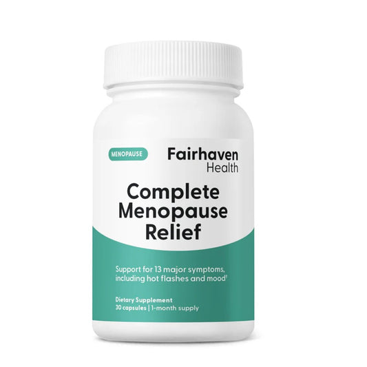 Fairhaven Health Complete Menopause Relief – Supports 13 Major Symptoms Including Hot Flashes &amp; Mood Swings | 30 Capsules, 1-Month Supply