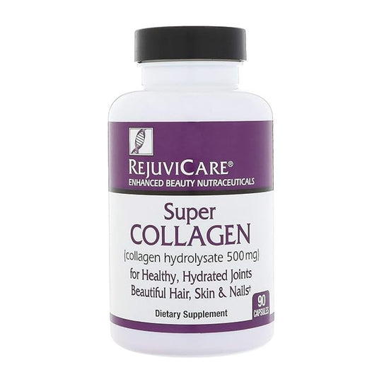 Rejuvicare® Super Collagen – Hydrolyzed Collagen 500mg for Joint Support & Beautiful Hair, Skin & Nails Dietary Supplement