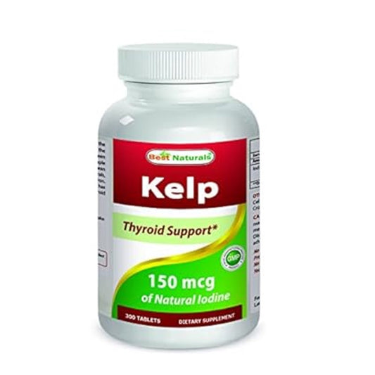 Best Naturals Premium Kelp 150mcg – 3rd Party Lab Tested Dietary Supplement | 100 Tablets