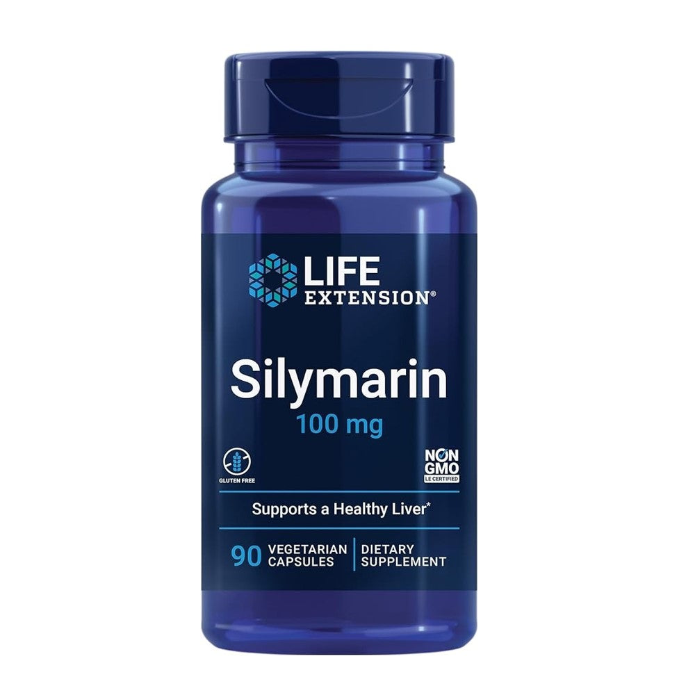 Life Extension Silymarin 100mg – Supports a Healthy Liver Non-GMO | 90 Vegetarian Capsules | Dietary Supplement