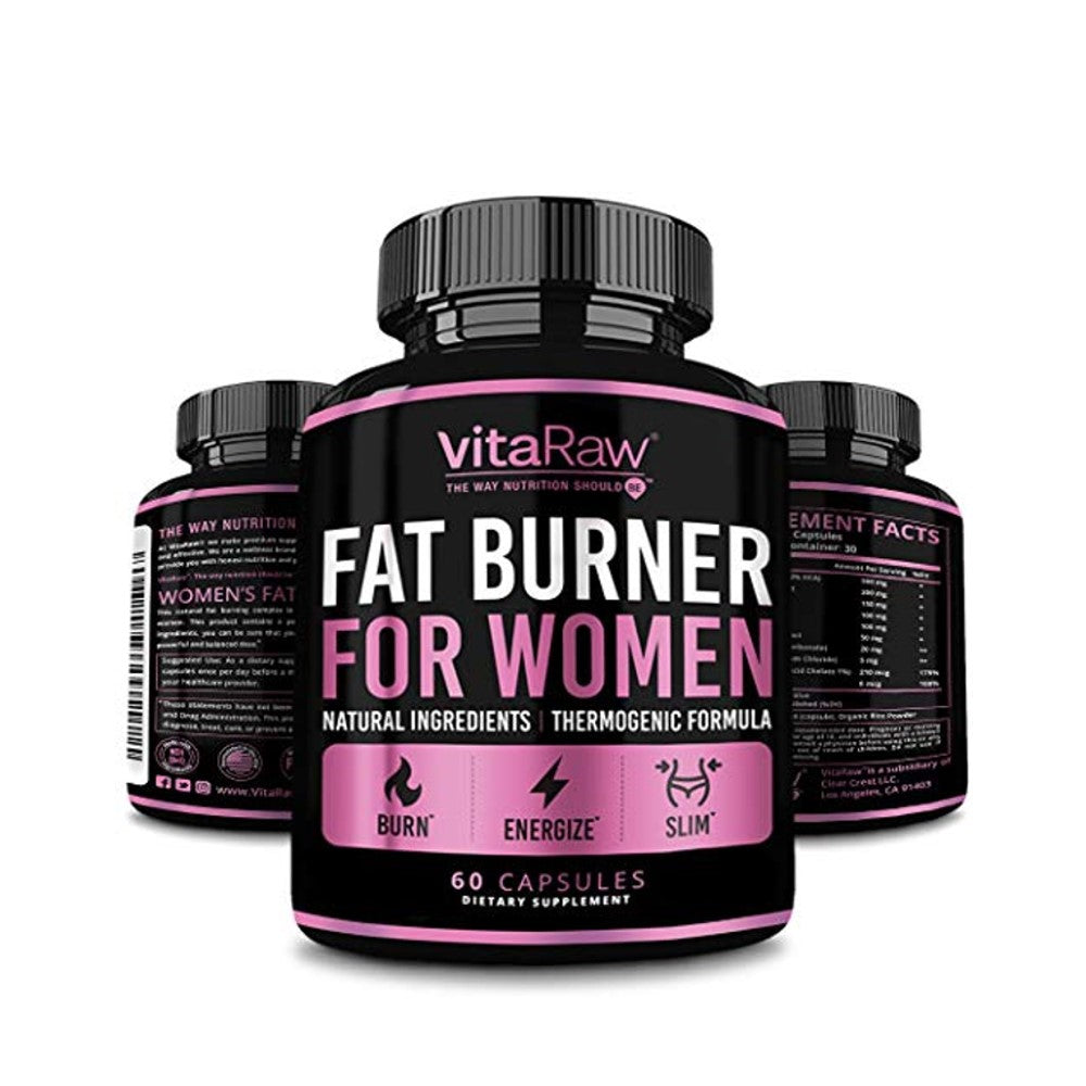 VitaRaw The Mar Nutrition Slim Fat Burner for Women – Premium Thermogenic Formula for Energy & Weight Loss 60 Capsules | Dietary Supplement