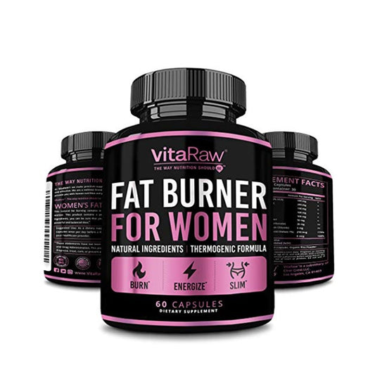 VitaRaw The Mar Nutrition Slim Fat Burner for Women – Premium Thermogenic Formula for Energy & Weight Loss 60 Capsules | Dietary Supplement