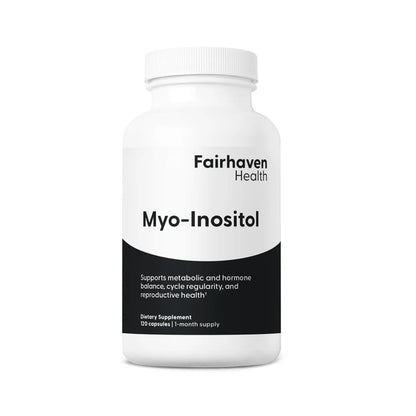 Fairhaven Health Myo-Inositol – Supports Hormone Balance, Metabolic Health, and Reproductive Wellness Dietary Supplement | 240 Capsules – 2-Month Supply