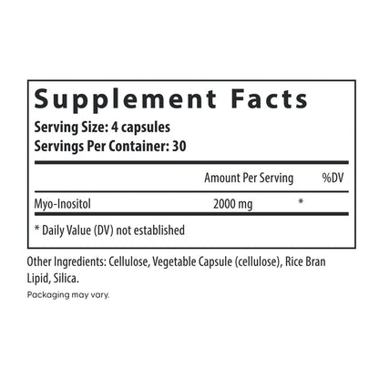 Fairhaven Health Myo-Inositol – Supports Hormone Balance, Metabolic Health, and Reproductive Wellness Dietary Supplement | 240 Capsules – 2-Month Supply