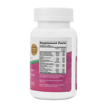 Peapod Prenatal Multivitamin – Natural Pregnancy Support Small, Once-Daily Tablet | 60 Tablets | Two-Month Supply | No Artificial Dyes, Flavors, or Preservatives