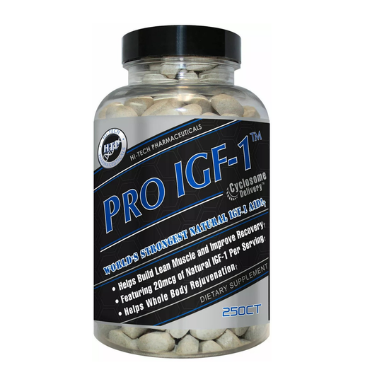 HI-TECH PHARMACEUTICALS PRO IGF-1™ 250 Tablets  Cyclosome Delivery for Lean Muscle & Recovery