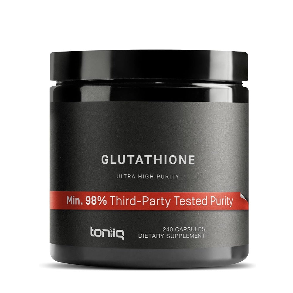 Toniiq Glutathione Ultra High Purity – 98% Pure, Third-Party Tested – 240 Capsules Dietary Supplement