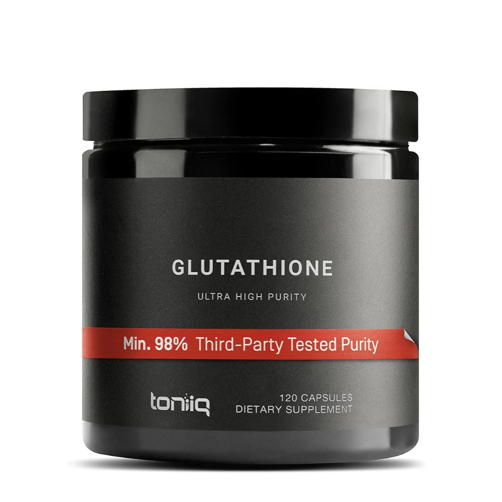 Toniiq Glutathione Ultra High Purity – 98% Pure, Third-Party Tested – 240 Capsules Dietary Supplement