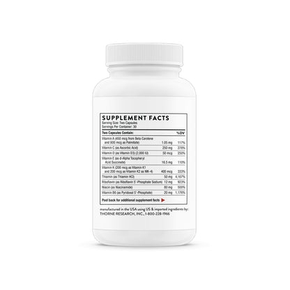 Thorne Basic Nutrients 2/Day - NSF Certified for Sport / 60 Pills