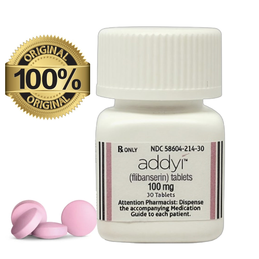 Addyi Tablets – 30 Tablets, Female Sexual Health with Liquid Supplement