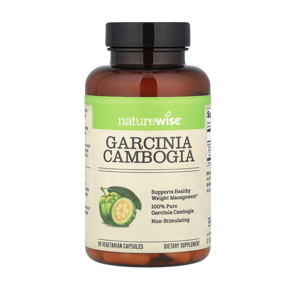 NatureWise Garcinia Cambogia – 100% Pure, Non-Stimulating Weight Management Support | Vegetarian Capsules